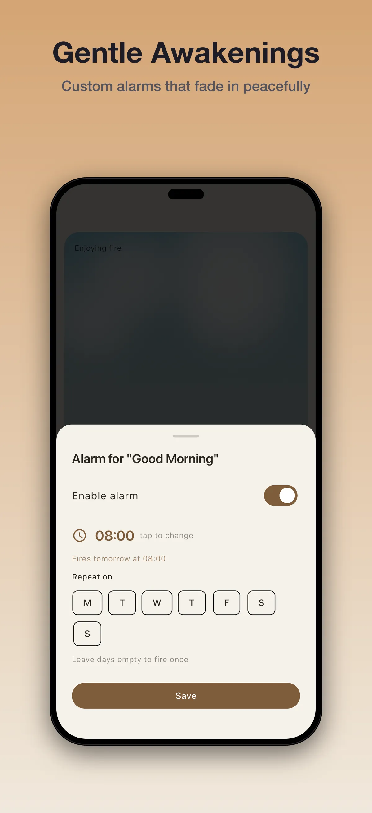 Driftly saved presets and schedule